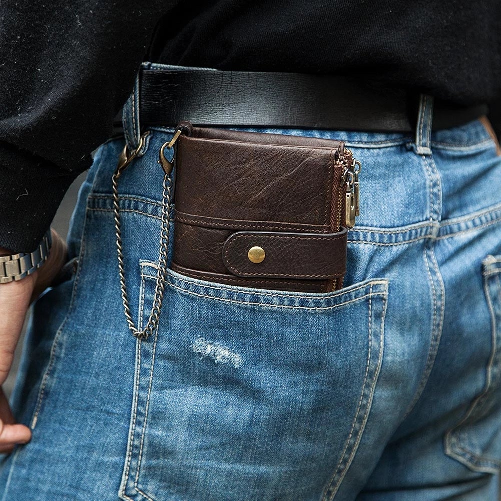 Men Wallets Short Purse, Mini Pocket Men Wallets, Photo Holder Purses