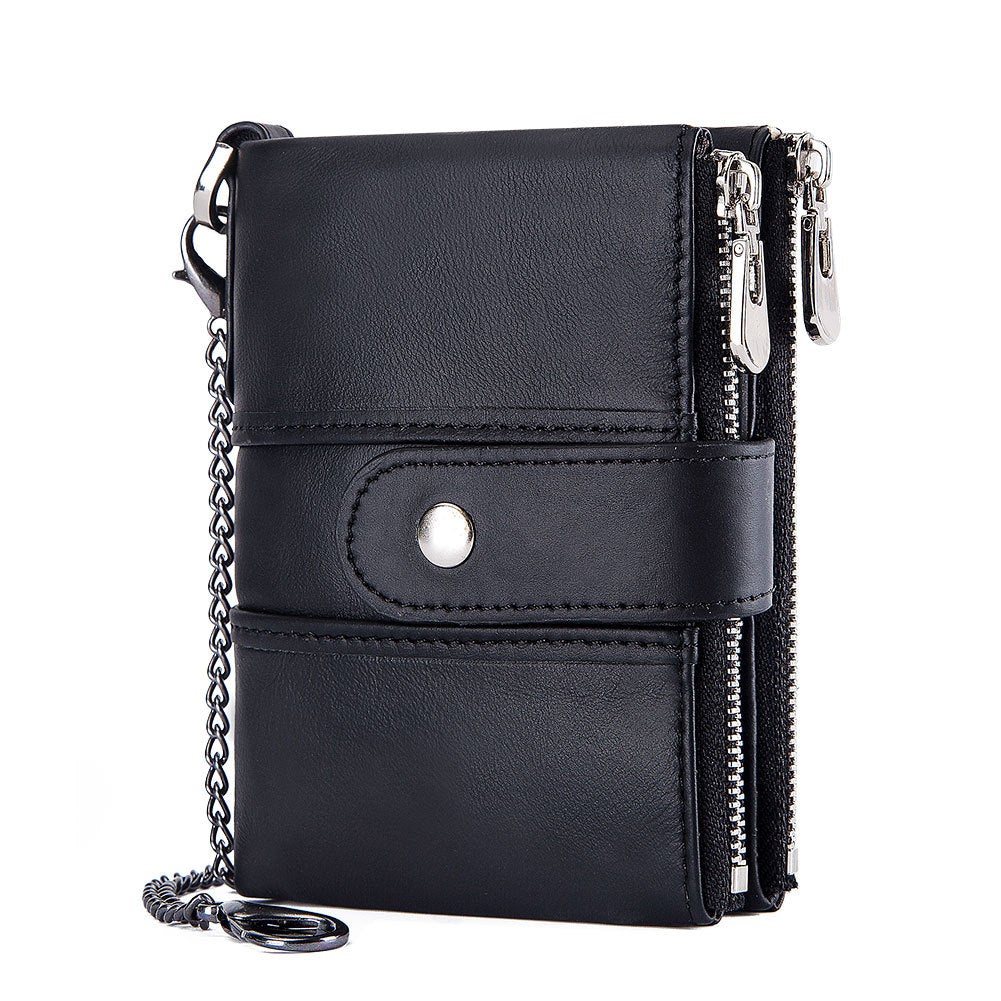 Genuine leather wallet for men, Leather money purse forns bag for