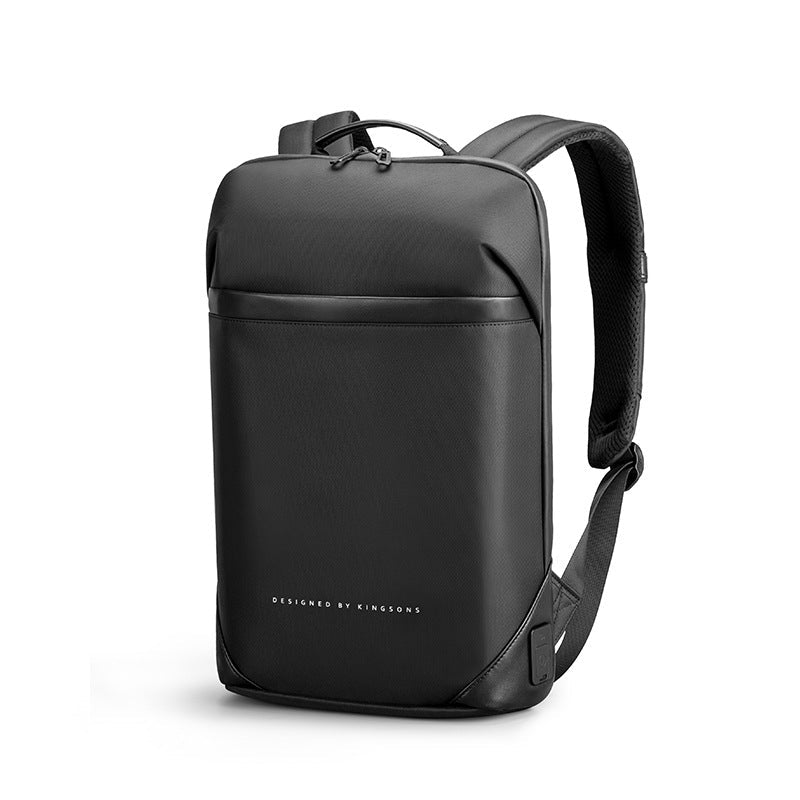black nylon backpack mens laptop 15.6 inch Ultralight Laptop Work Backpack