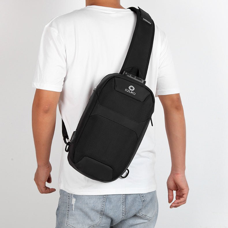 Men's One Strap Backpack with Safety Lock | Neouo