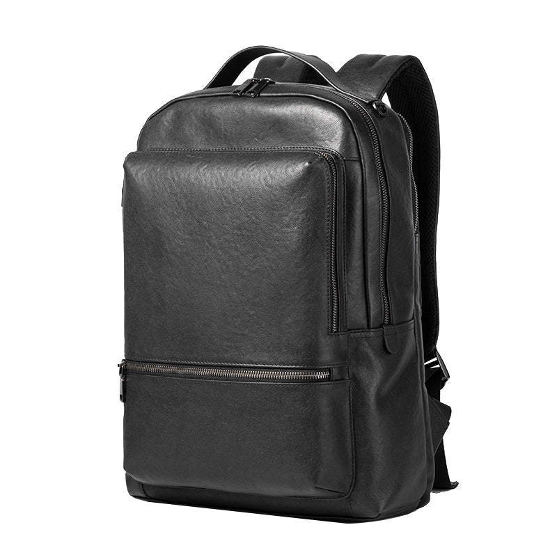14 inch laptop backpacks Leather Laptop Rucksack for Work or School